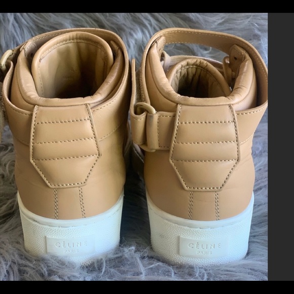 Celine Phoebe Philo HighTop Tan Sneakers - Picture 6 of 8